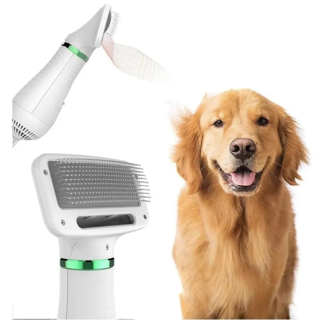 Cepillo 2 en 1 Secador De Mascotas – ¡Seca y Cepilla al Mismo Tiempo!