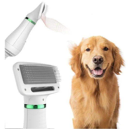 Cepillo 2 en 1 Secador De Mascotas – ¡Seca y Cepilla al Mismo Tiempo!