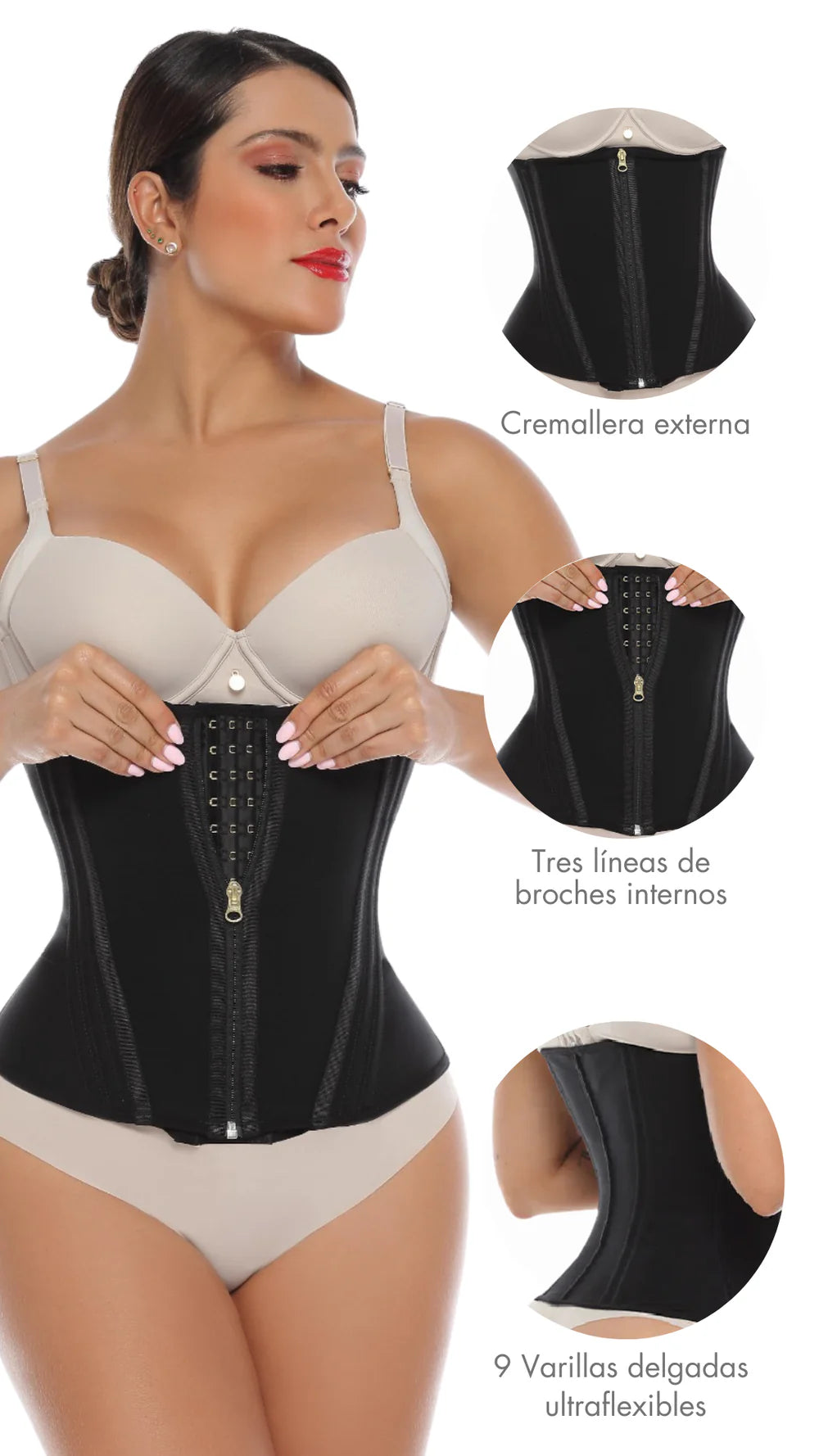 CINTURILLA REDUCTORA DE ALTA COMPRESIÓN - ESTILO RELOJ DE ARENA