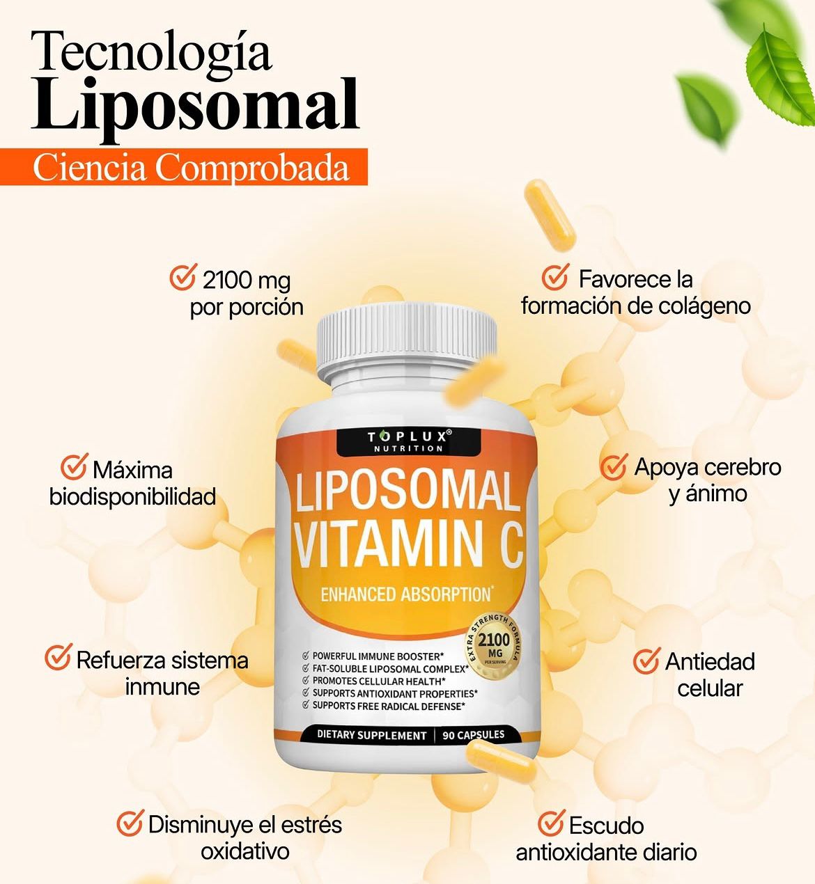 Liposomal Vitamina C Por 90 Cap